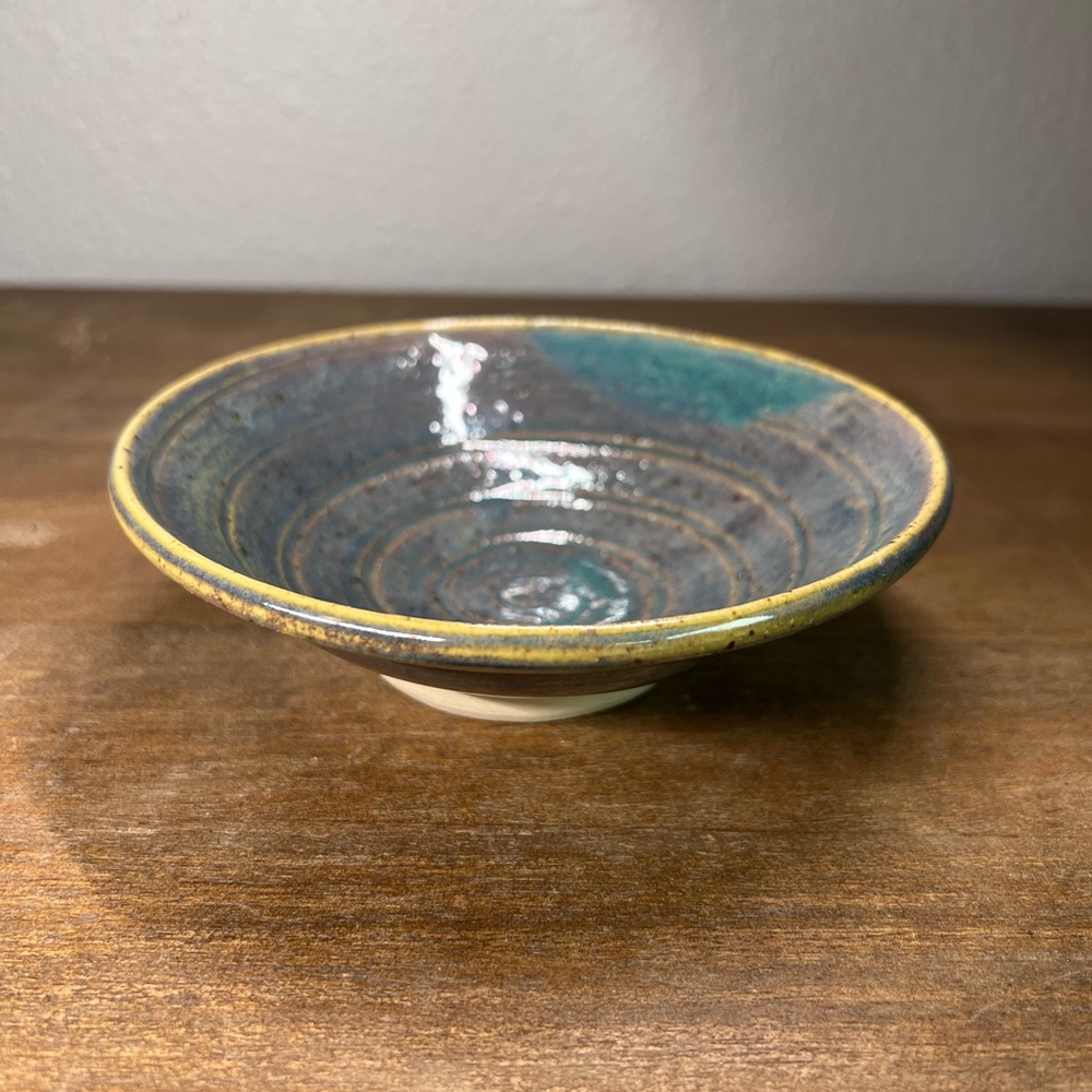 Studio Art Pottery Bowl Dish Catcall Artist signed